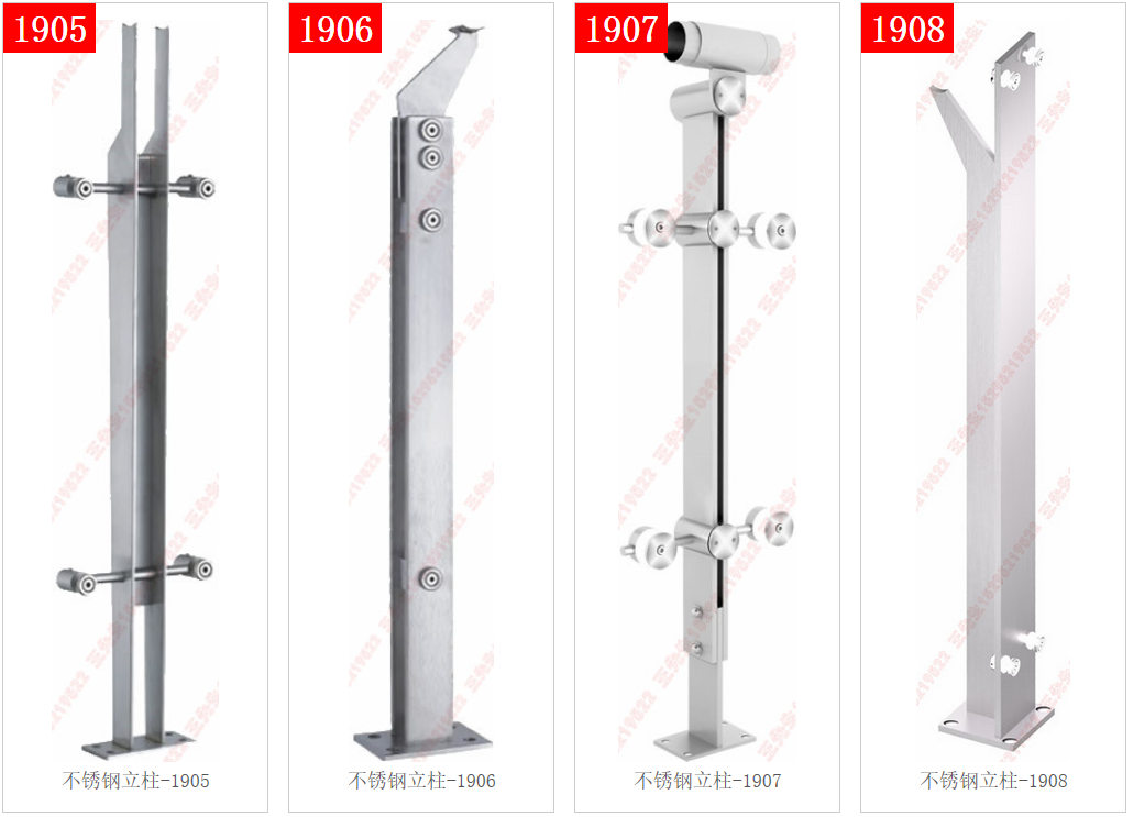 Columnas de acero inoxidable - 1905 - 1906 - 1907 - 1908