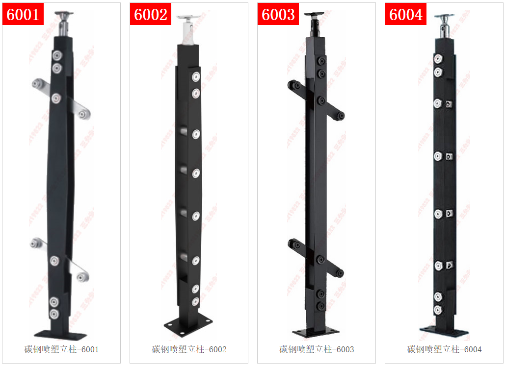 Columna de acero al carbono / acero inoxidable pulverizado 6001 - 6002 - 6003 - 6004