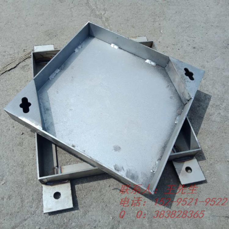 Tapa cuadrada de pozo de acero inoxidable - hierro de placa inferior