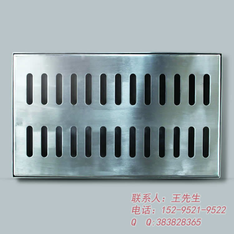 Placa de cubierta de zanja de acero inoxidable