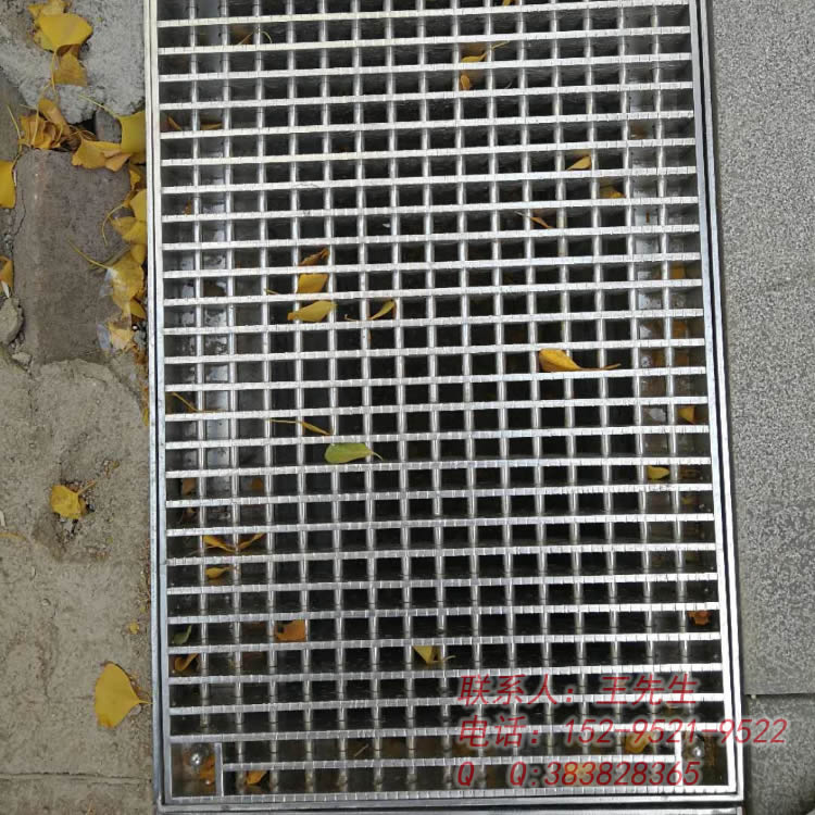 Placa de cubierta de zanja de acero inoxidable antideslizante y antirrobo con dientes