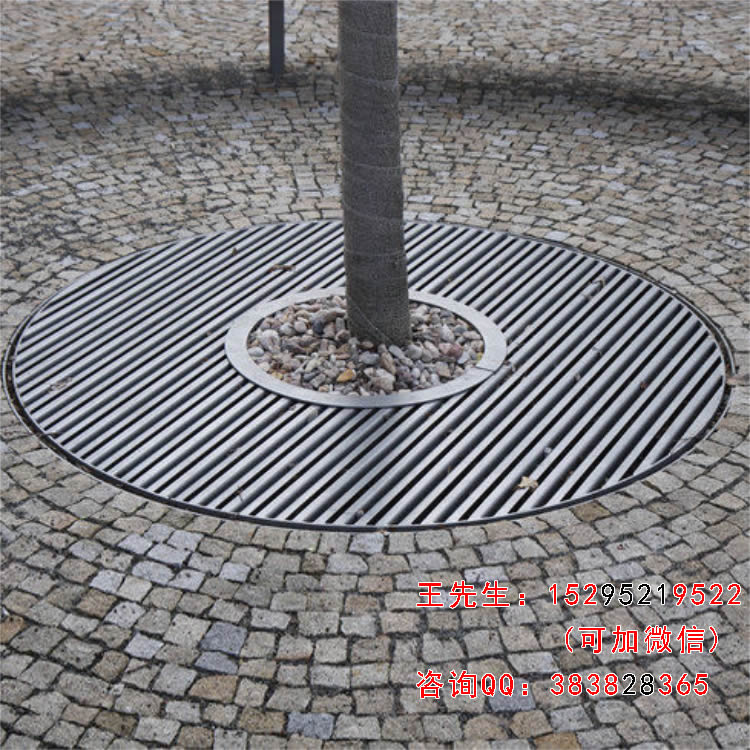 Rejilla de árbol de cubierta de la piscina de árbol de corte integral láser de acero inoxidable